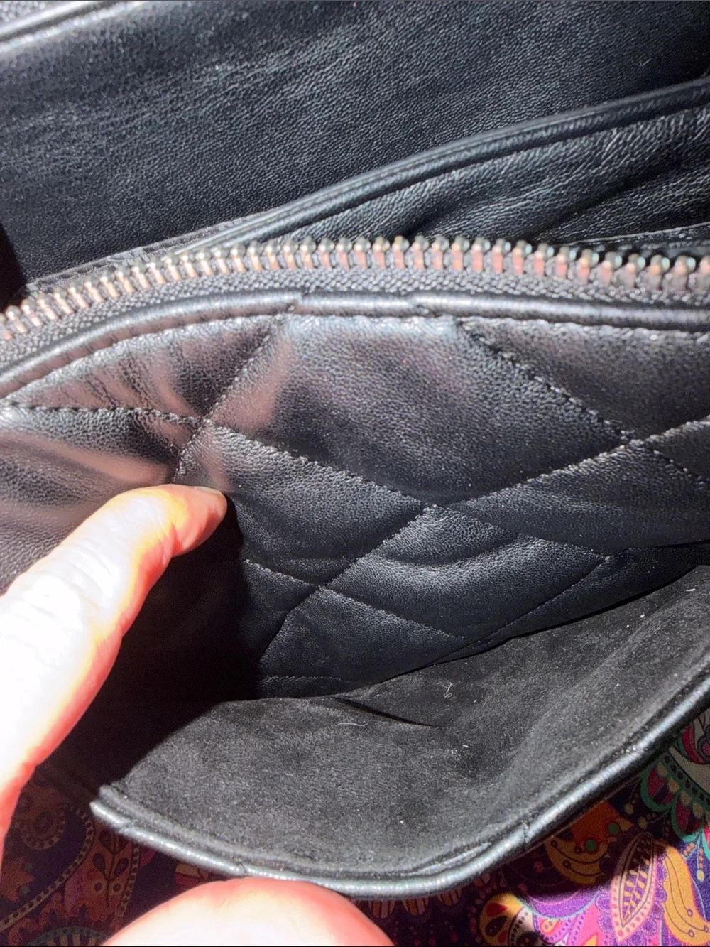 Steve Madden Black Quilted Crossbody Messenger Bag with Logo Strap